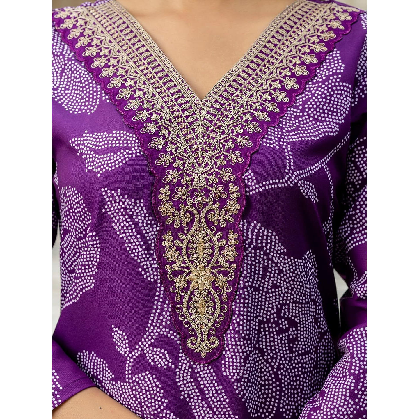 Navlik Women's Rayon Embroidered Straight Kurta with Pant and Dupatta Sets (NK-713)