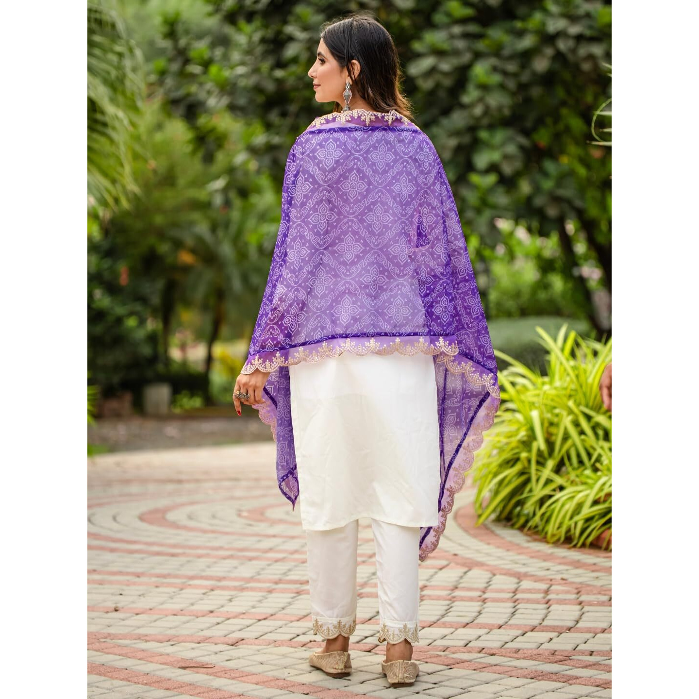 Navlik Women's Off White Roman Silk Embroidered Straight Kurta with Roman Silk Pant and Taby Embroidered Dupatta Sets (NK-STYL-Apexa)