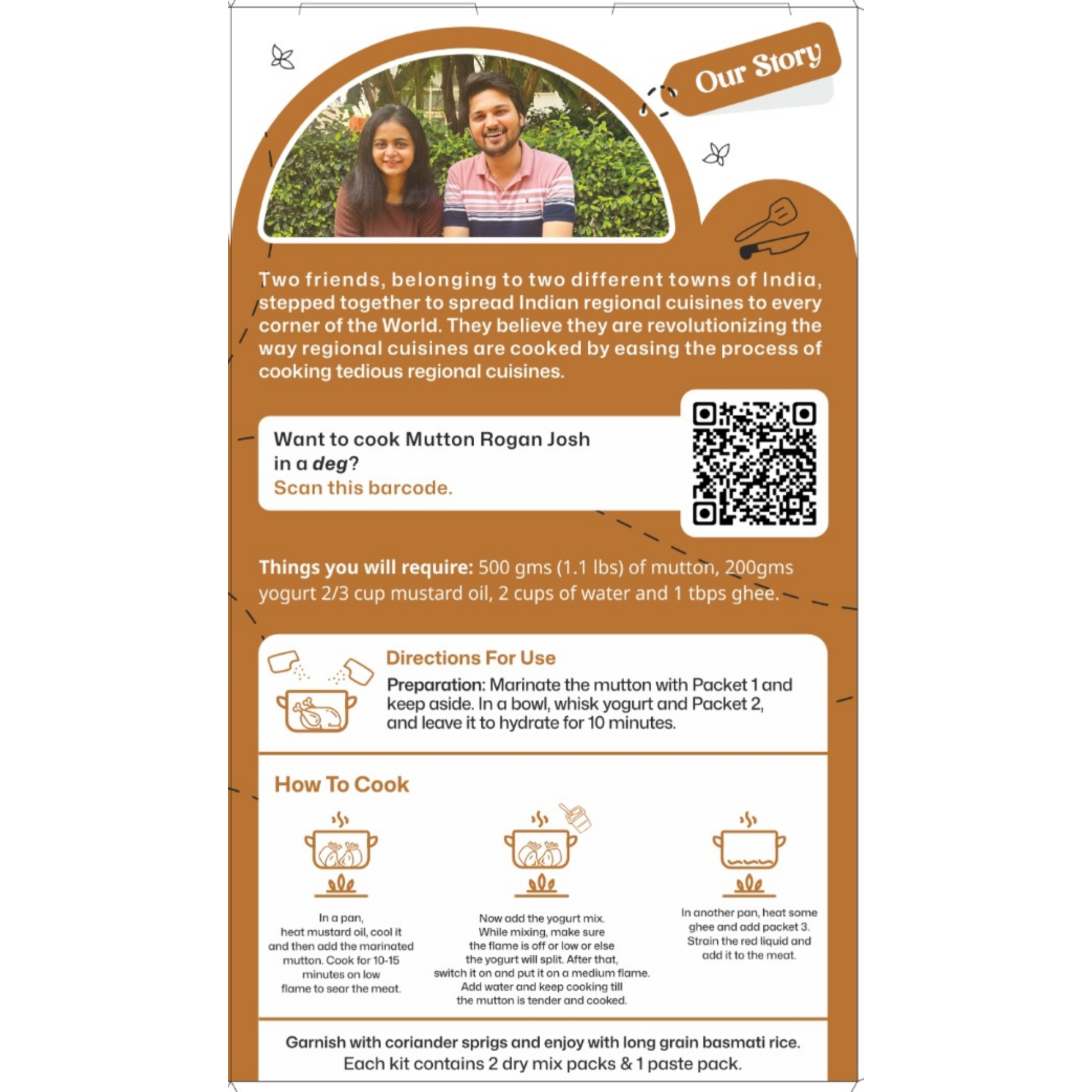 Mutton Rogan Josh Recipe Kit - Pack of 2