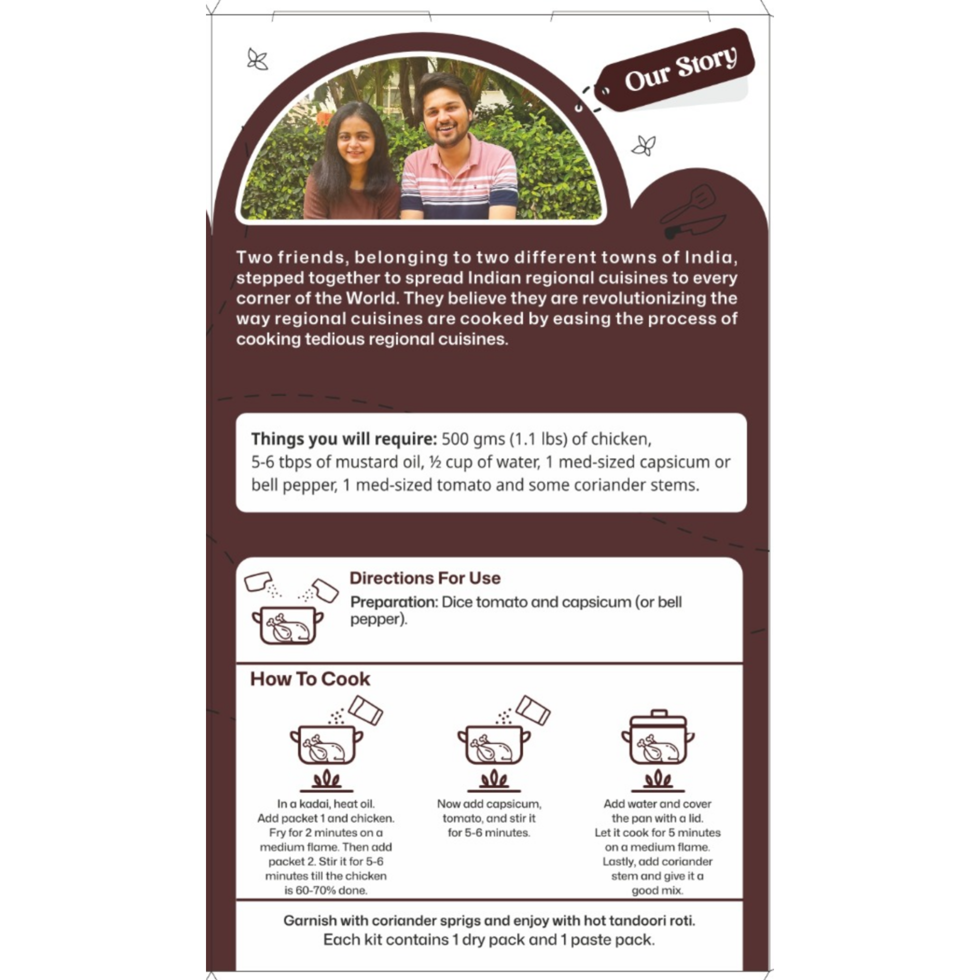 Kadai Chicken Recipe Kit - Pack of 2