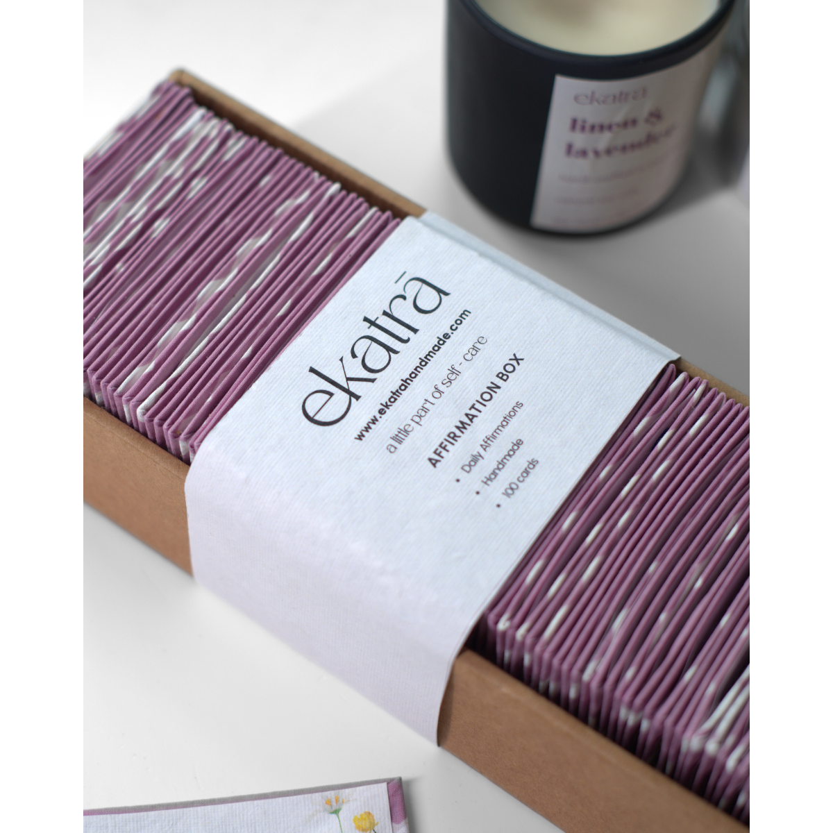 Affirmation Box - Daily ritual by Ekatra | Wellbeing and Happiness