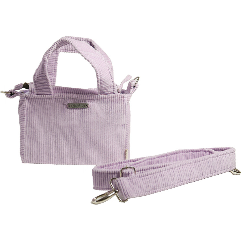 Corduroy Mini Tote - Lavendar