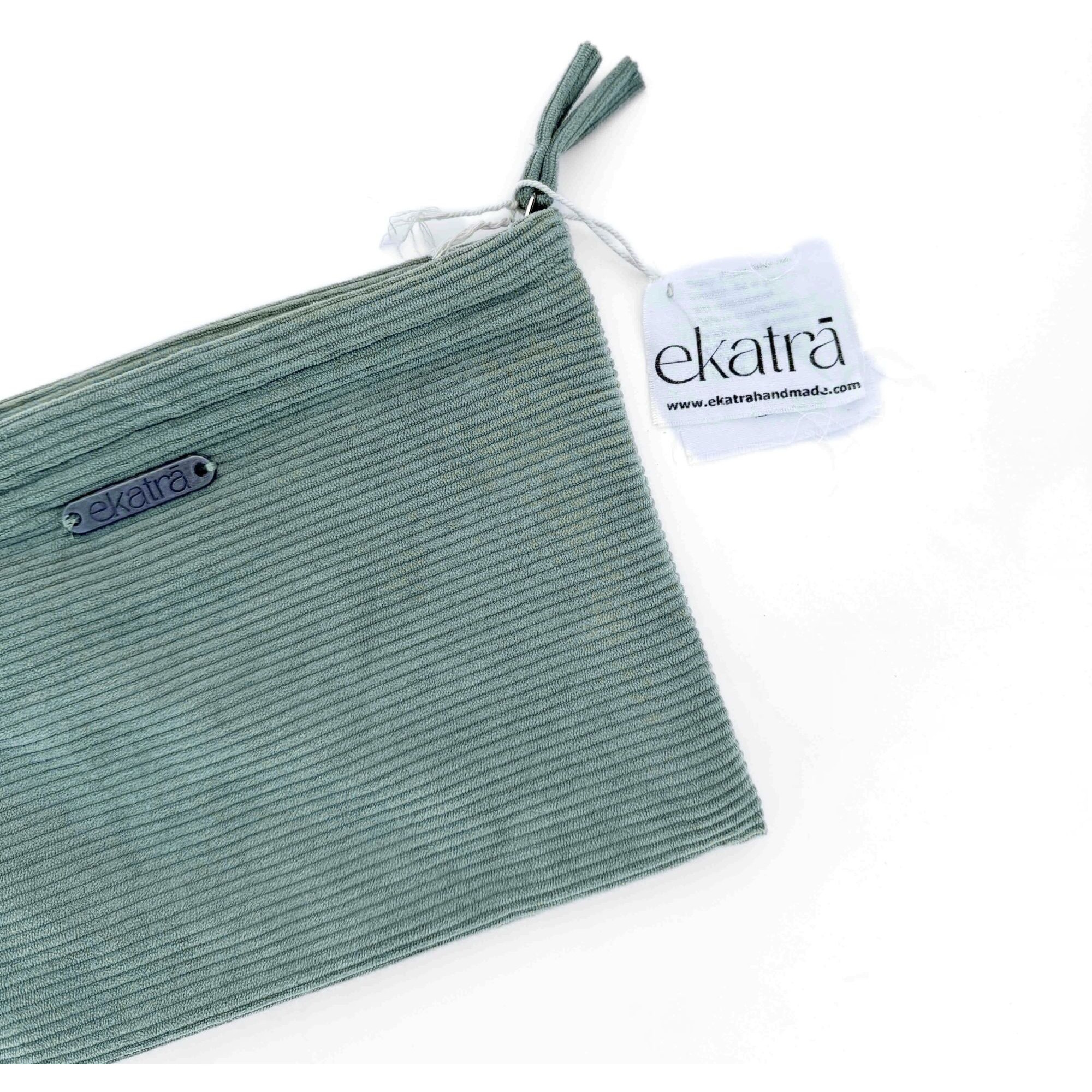 Courdroy Pouch - Sage