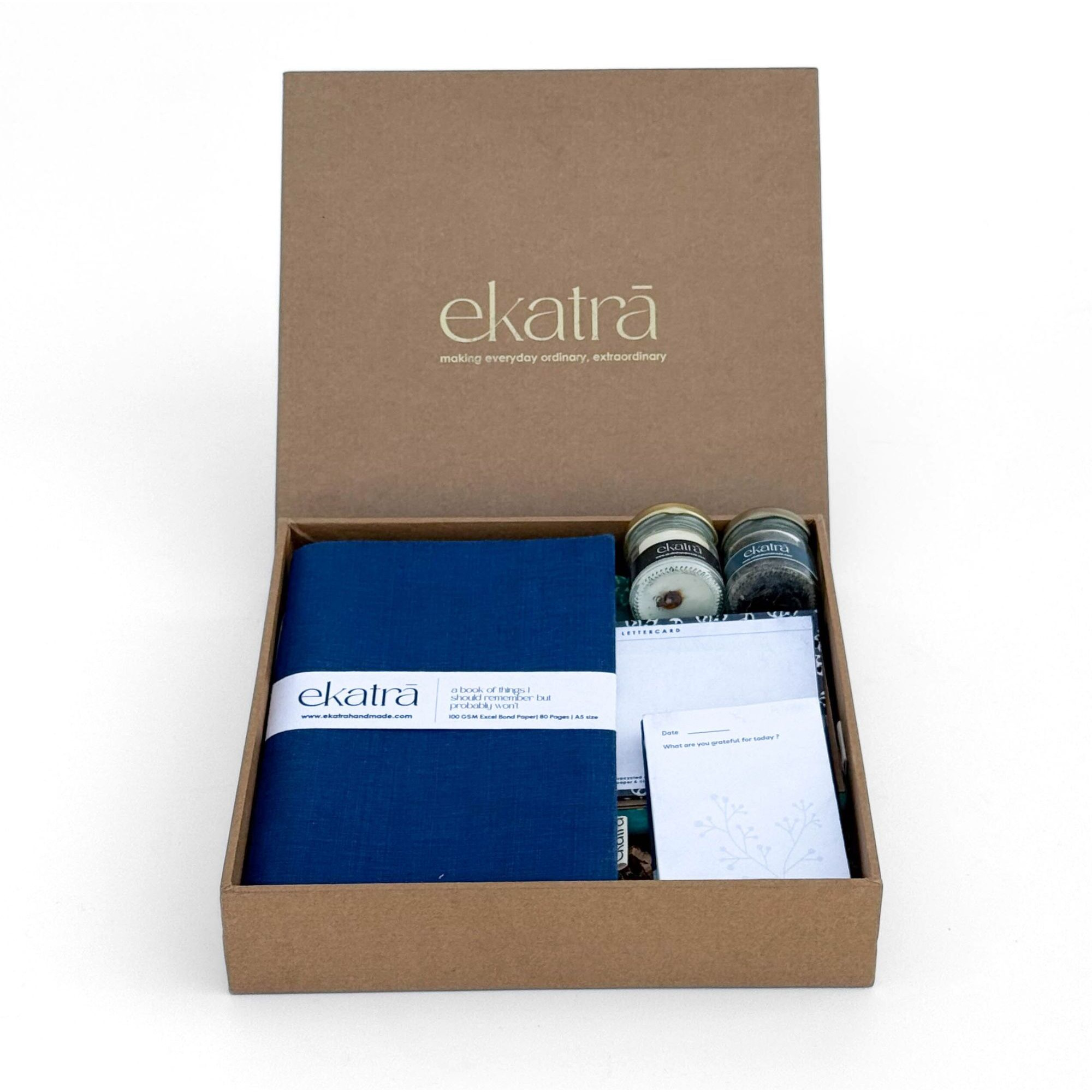 Sustainableratitude Hamper by Ekatra - Blue Solid