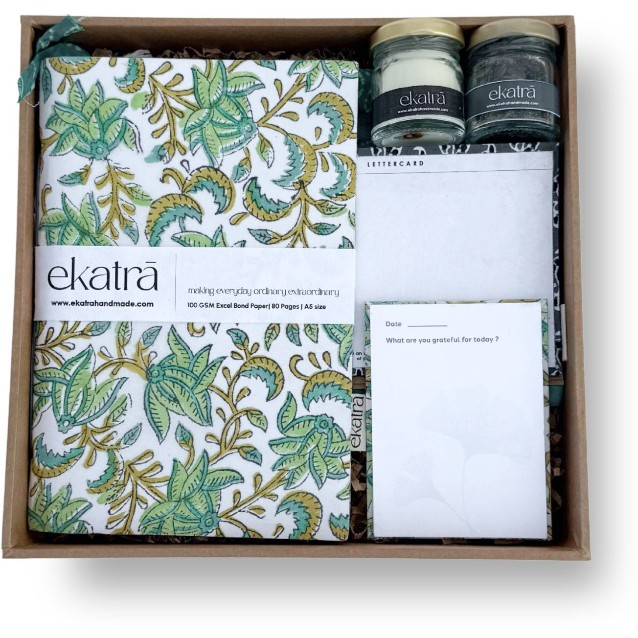 Sustainableratitude Hamper by Ekatra -Reen Leaf floral