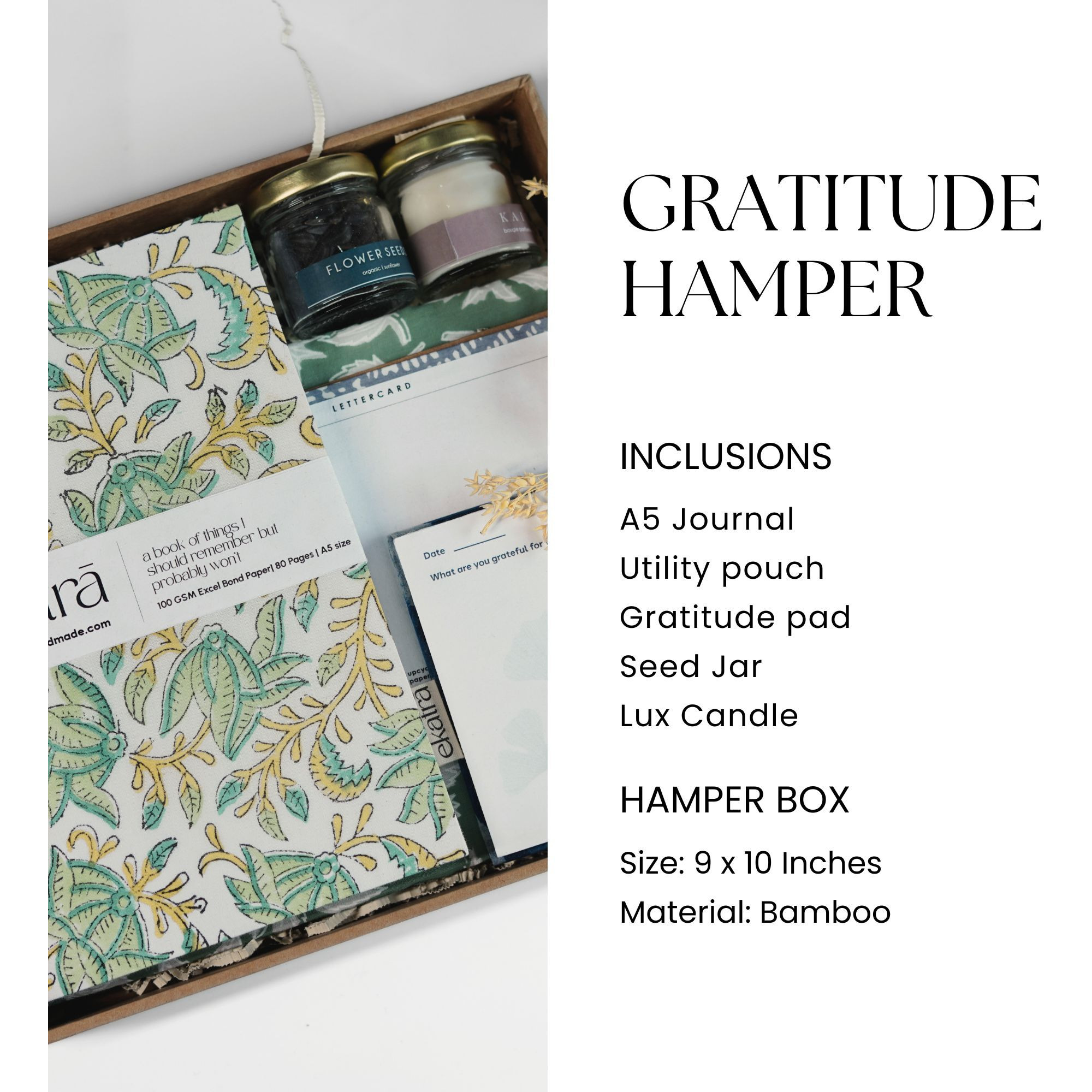 Sustainableratitude Hamper by Ekatra -Reen Leaf floral
