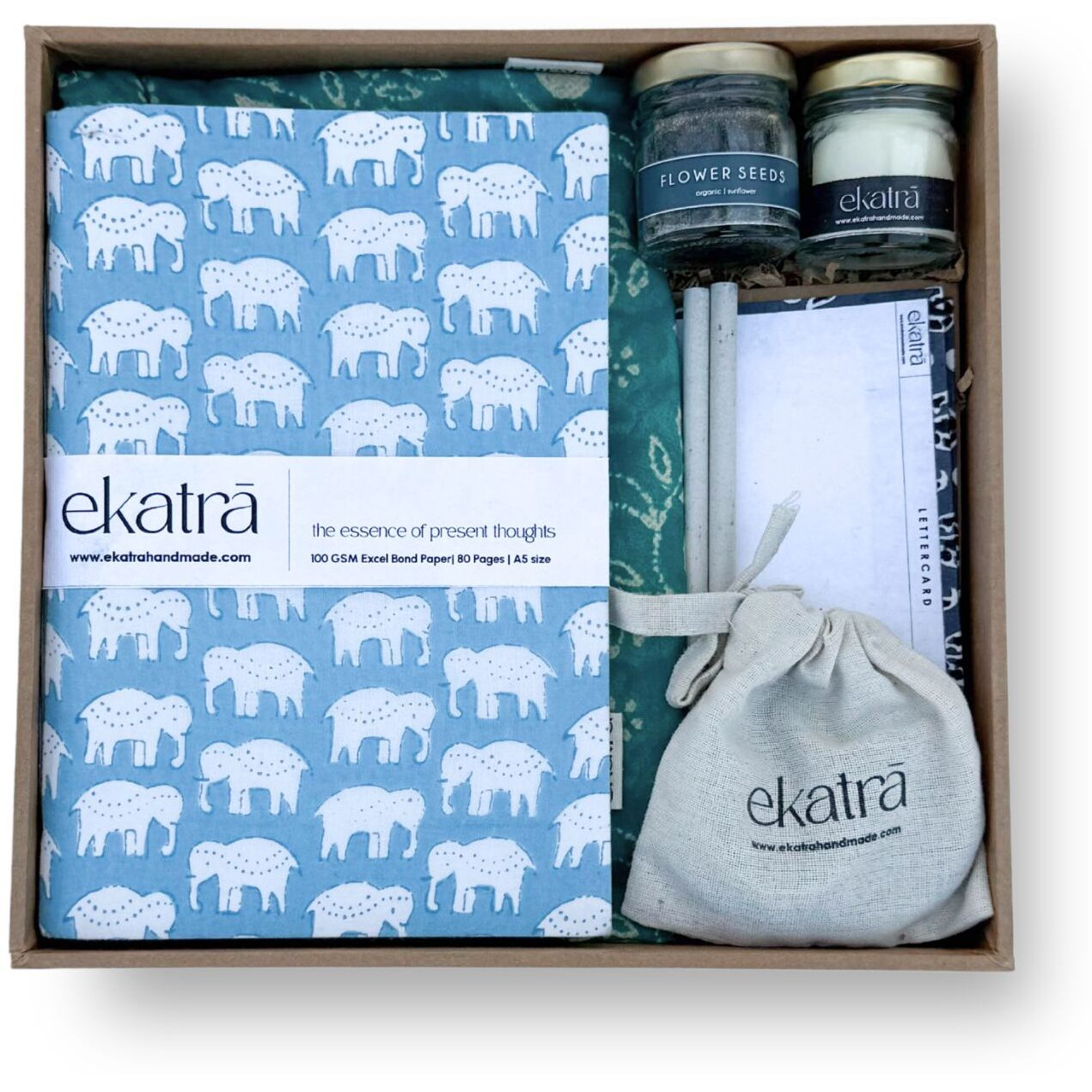 Sustainable Thoughtful Hamper by Ekatra - Elephant Motif