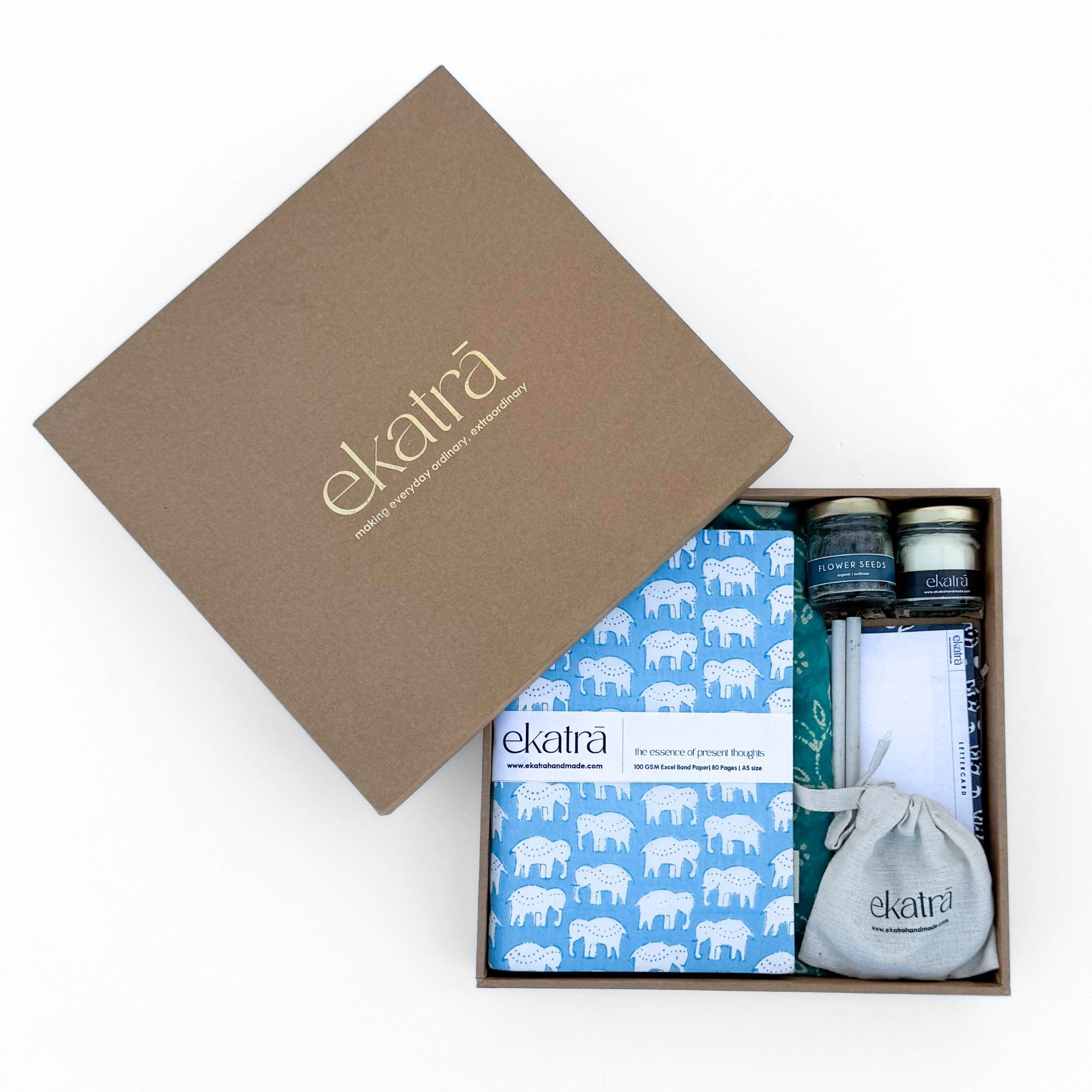 Sustainable Thoughtful Hamper by Ekatra - Elephant Motif