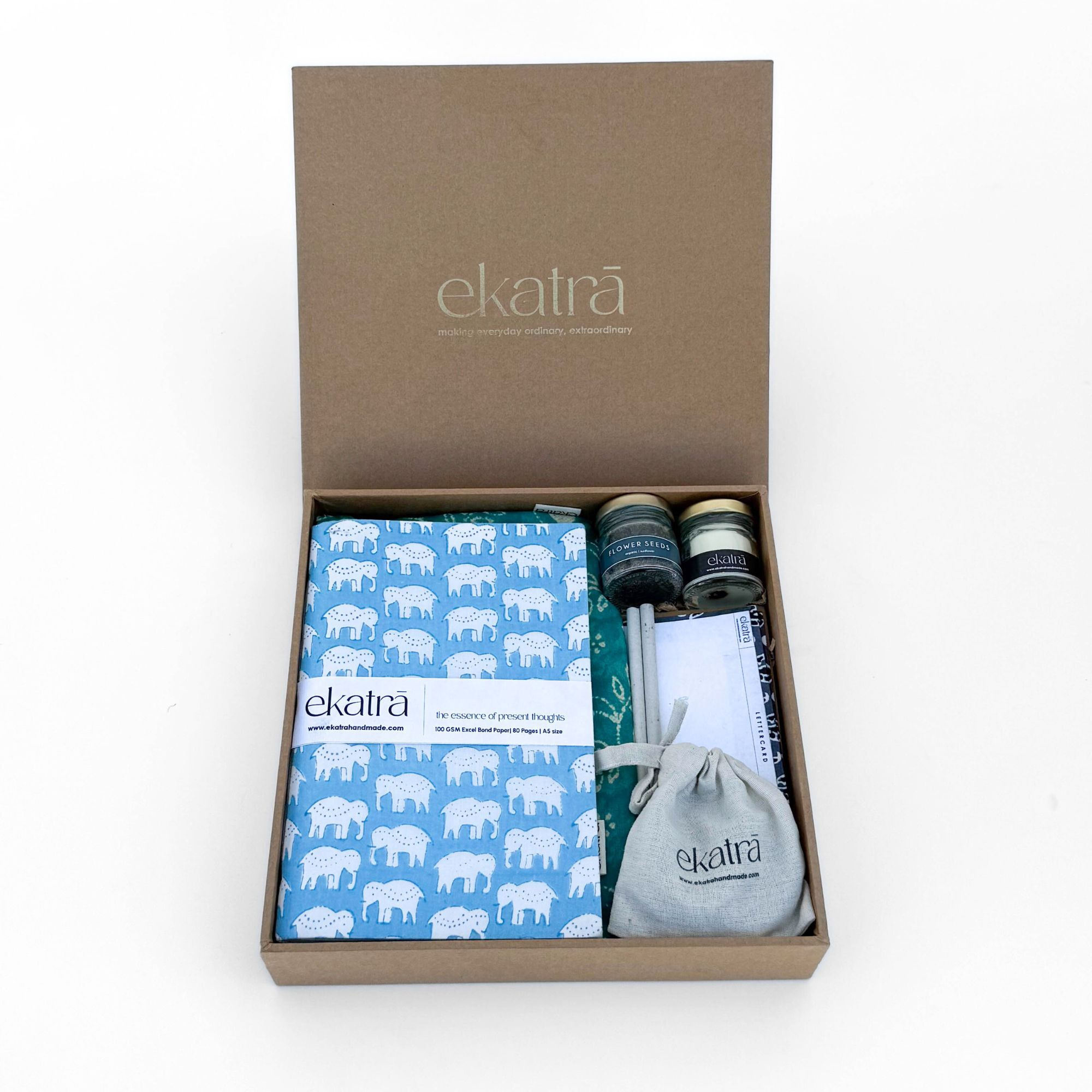 Sustainable Thoughtful Hamper by Ekatra - Elephant Motif