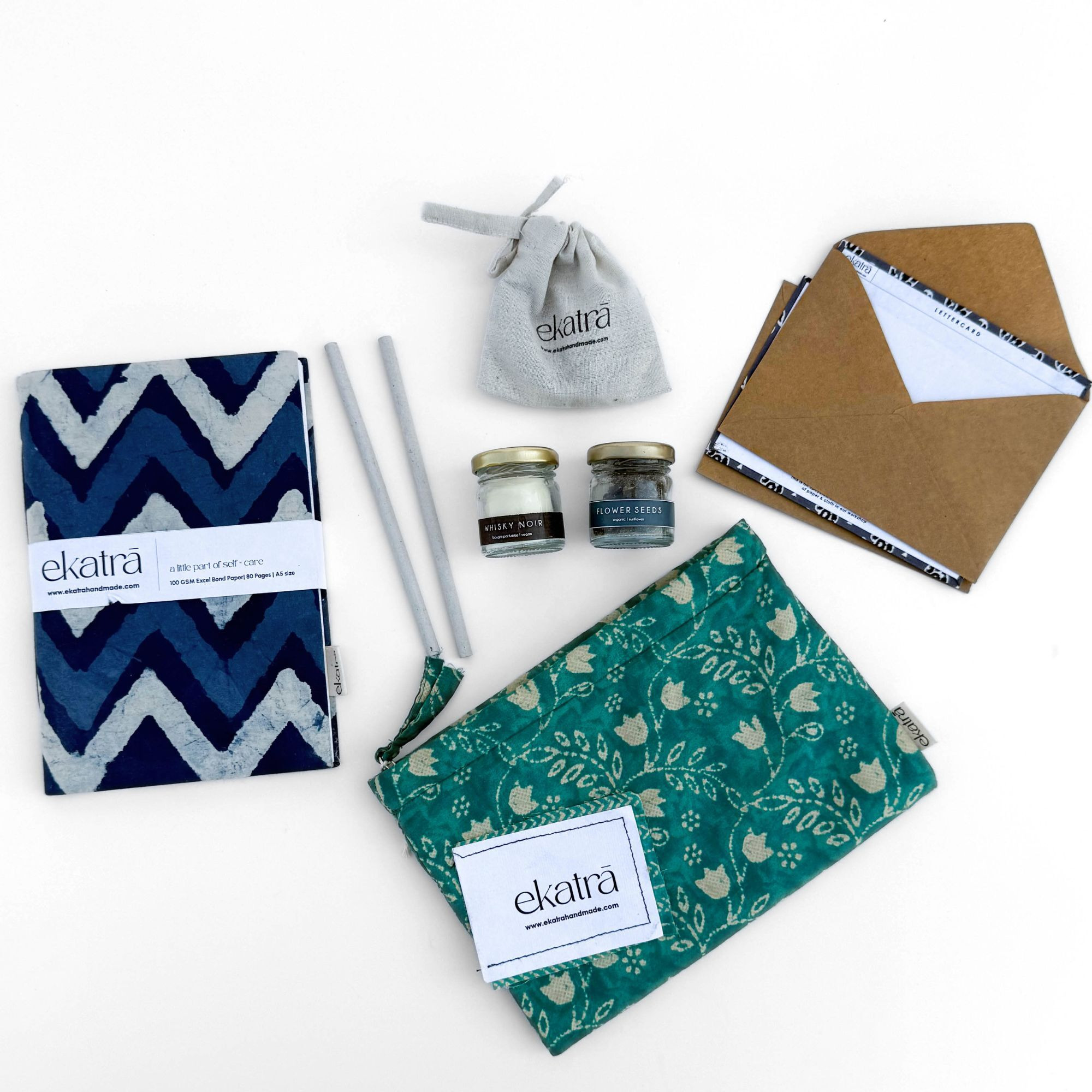 Sustainable Thoughtful Hamper by Ekatra - Indigo Chevron