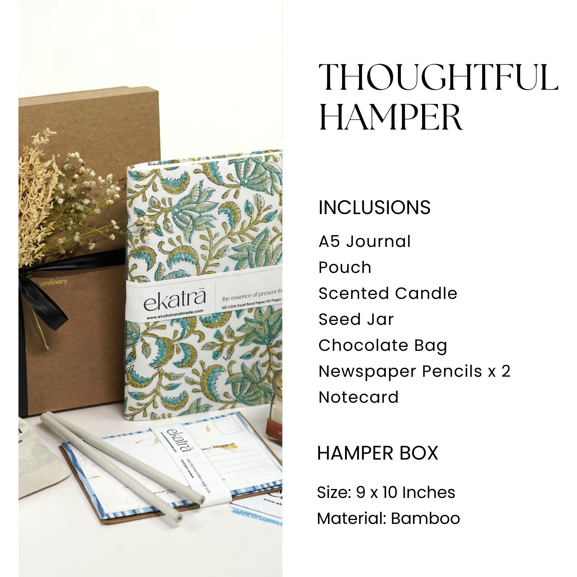 Sustainable Thoughtful Hamper by Ekatra - Indigo Chevron
