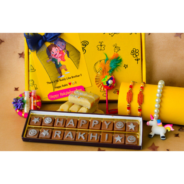 Raksha Bandhan Hamper for Kids - Includes Rakhi