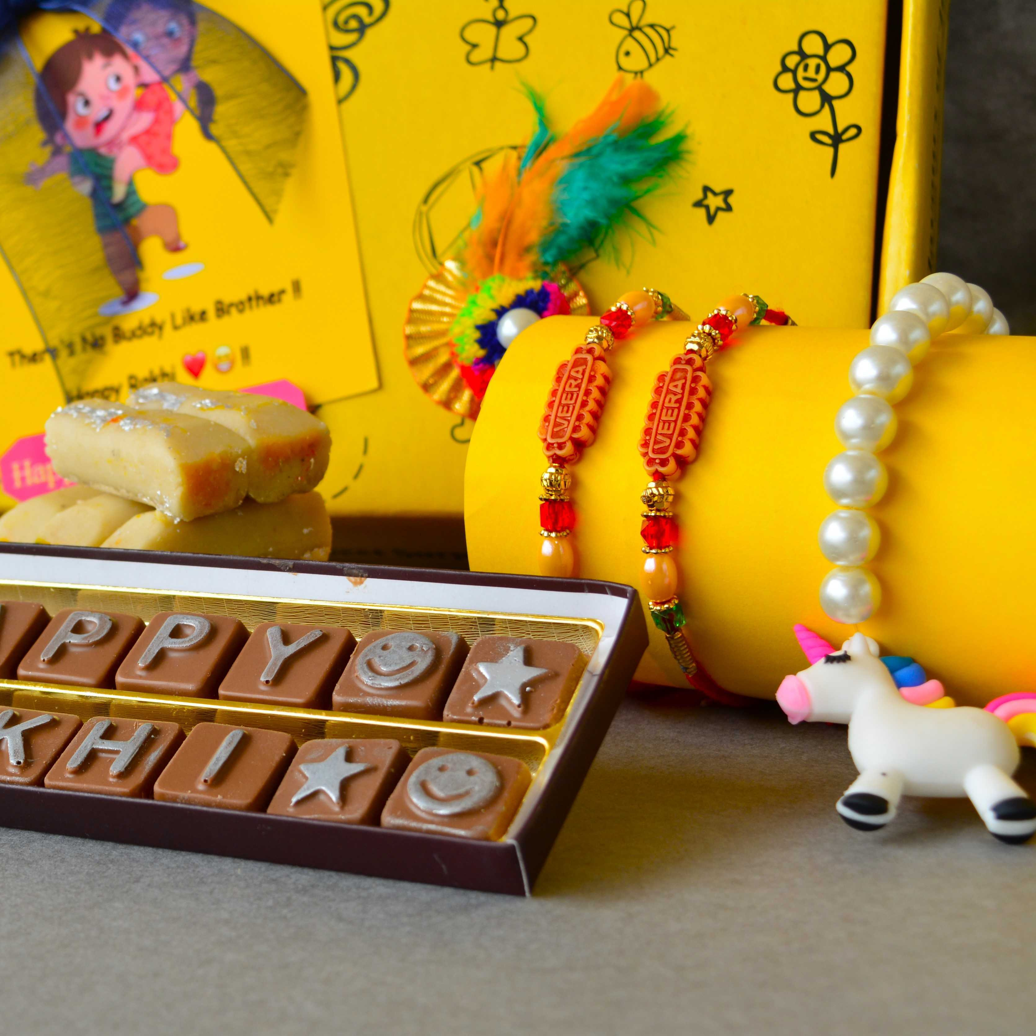 Raksha Bandhan Hamper for Kids - Includes Rakhi