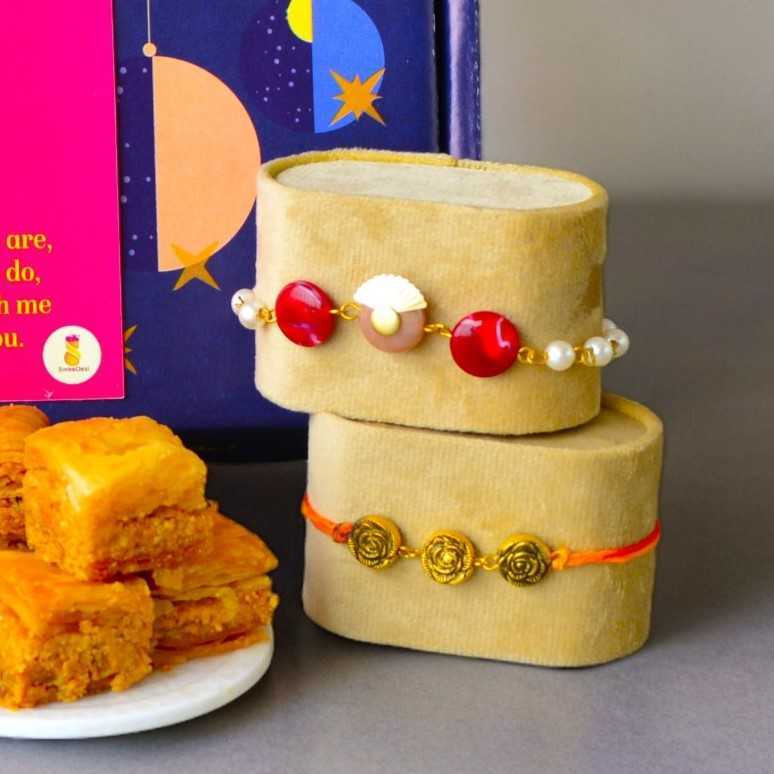 Raksha Bandhan Bhaiya Bhabhi Gift Box - Includes Rakhi