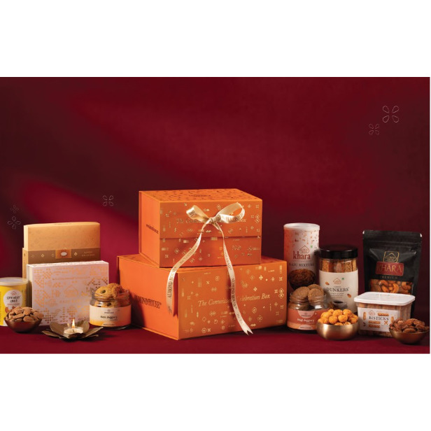 Almond House Special Connoisseur Celebration Box With Rakhi
