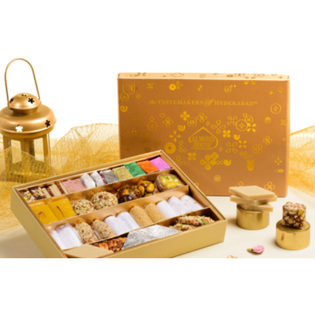 Raksha Bandhan Almond House Signature Sweet Box - With Rakhi
