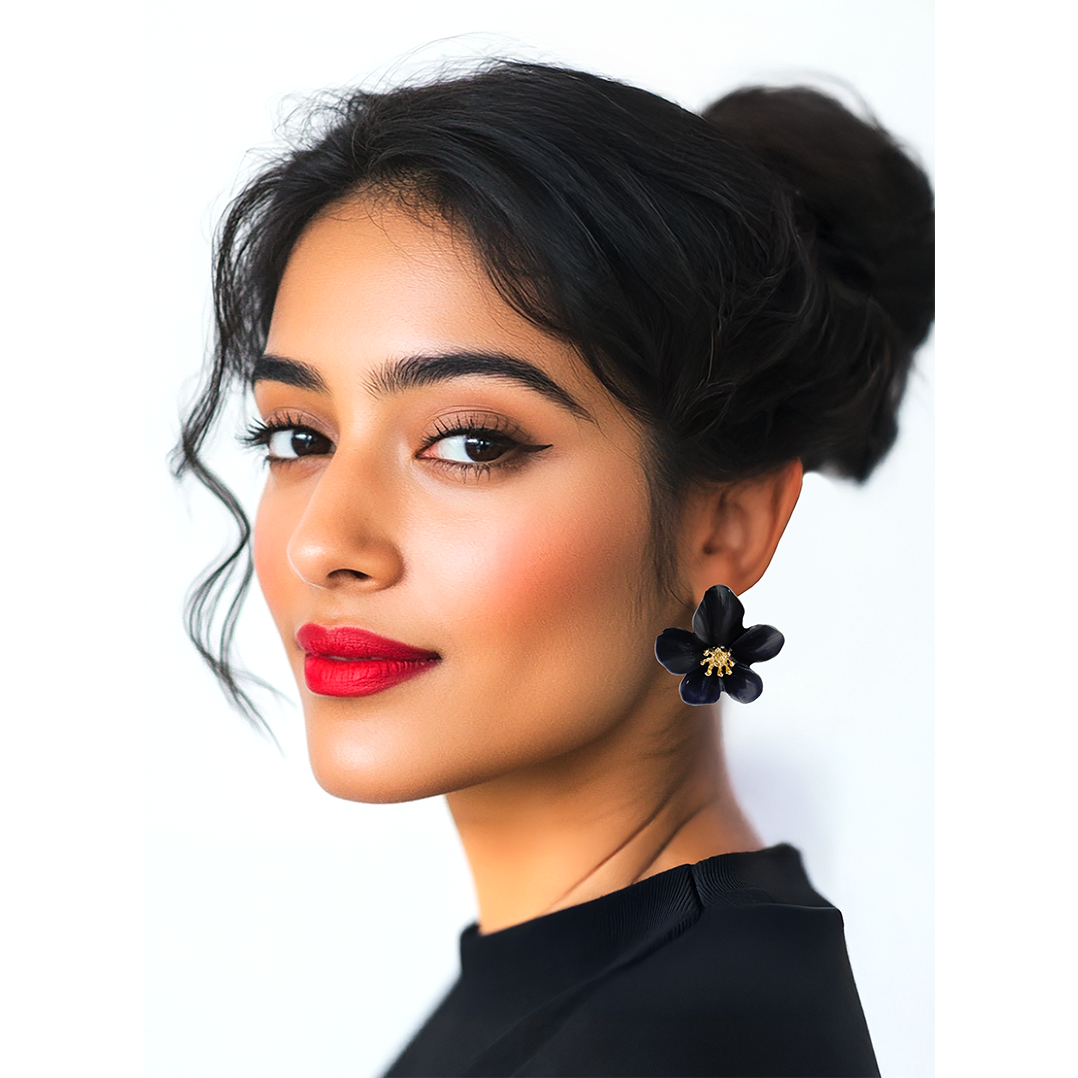 Floral Colored Stud