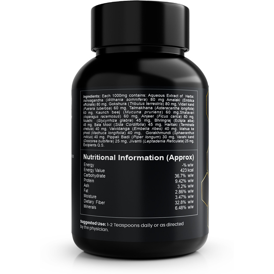 Eternal Life Cosmico Suprimo | Natural Testosterone Booster Supplement For Men | Strength, Stamina, Energy & Muscle Support | Safed Musali, Gokshura, Ashwagandha