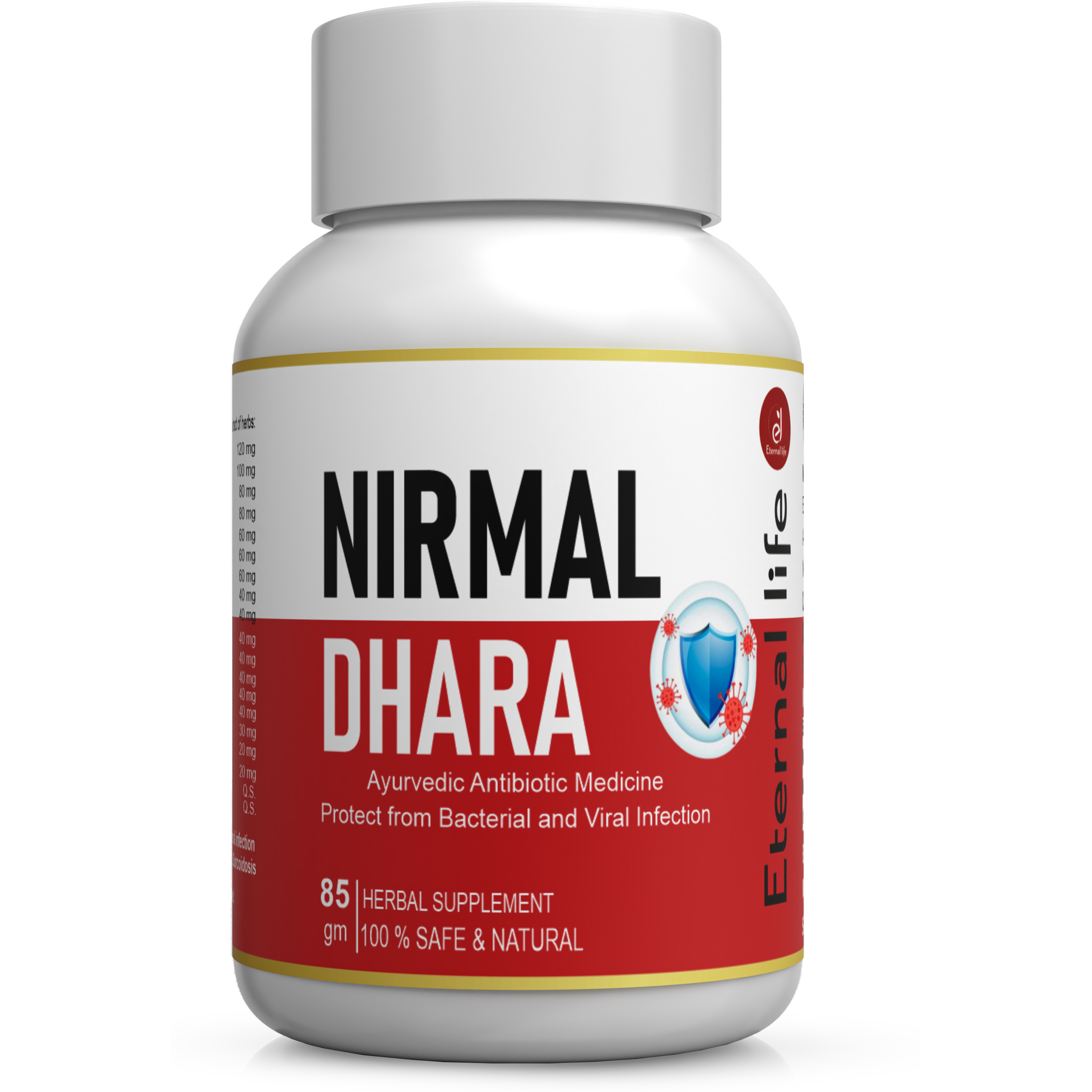 Eternal Life Nirmal Dhara | Ayurvedic Herbal Supplement for Cold, Cough & Seasonal Wellness | Blend of Natural Ingredient for Daily Use | Supports Balanced Health & Vitality | 85g Pack for Men & Women