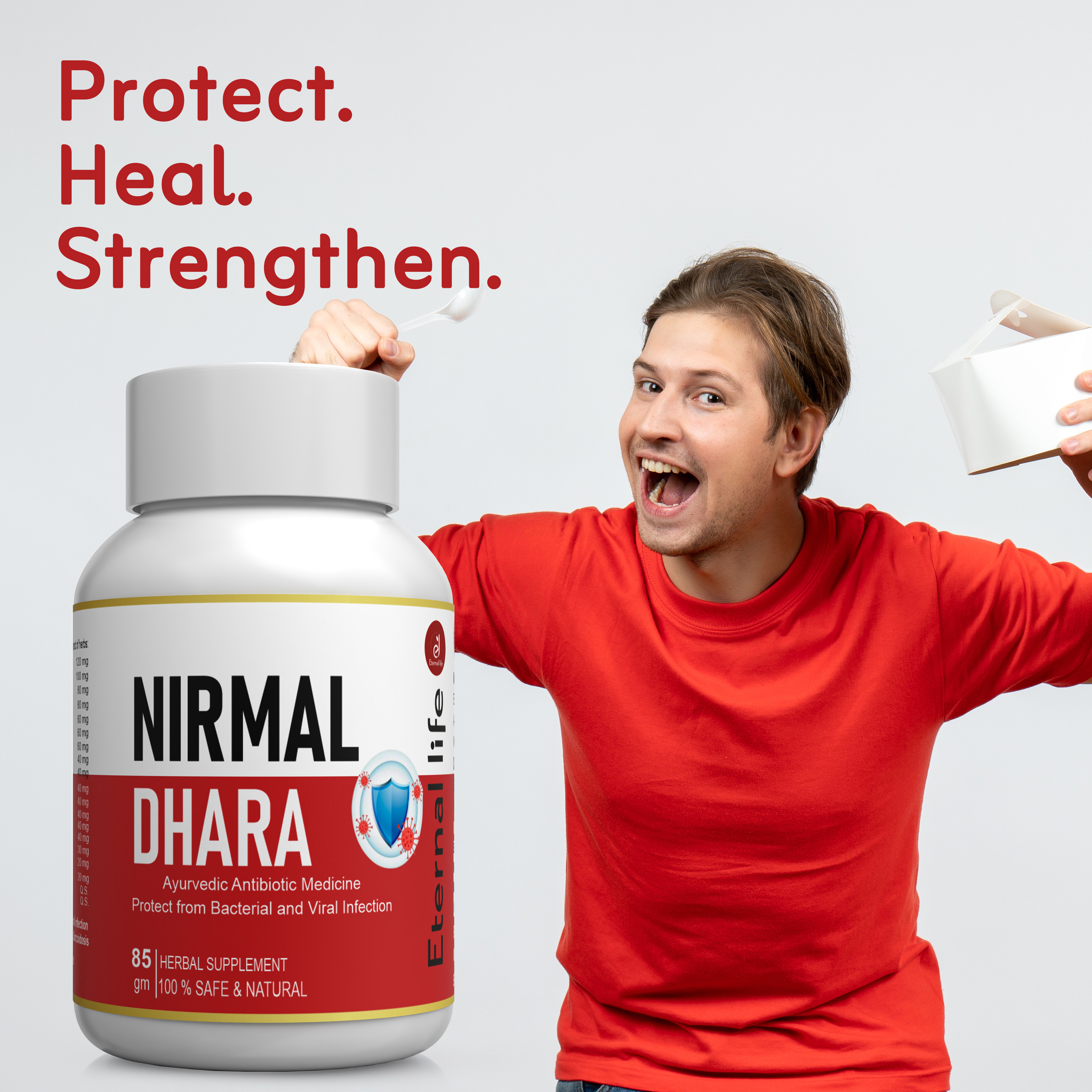 Eternal Life Nirmal Dhara | Ayurvedic Herbal Supplement for Cold, Cough & Seasonal Wellness | Blend of Natural Ingredient for Daily Use | Supports Balanced Health & Vitality | 85g Pack for Men & Women