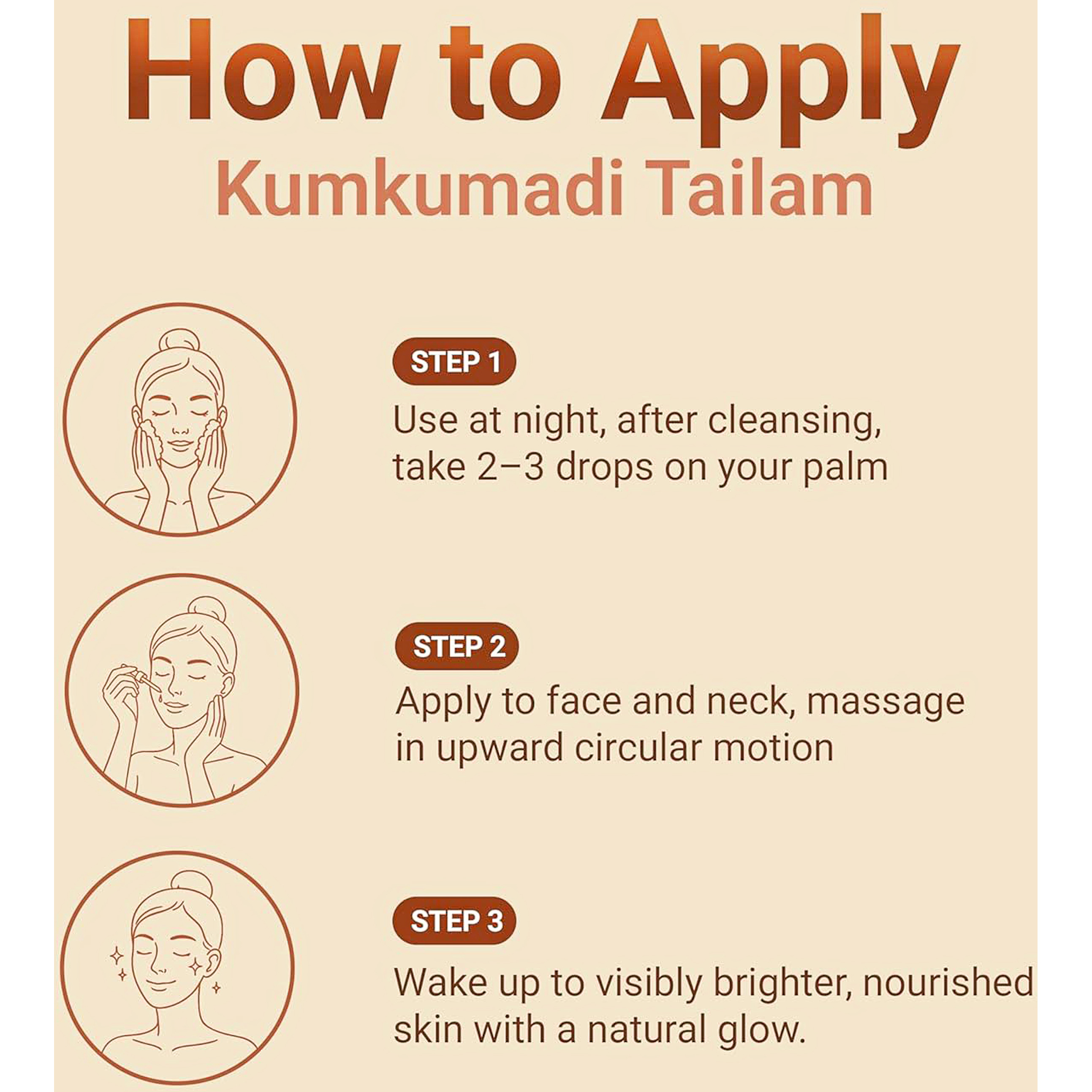 Eternal Life Kumkumadi Tailam Face Oil for Glowing Skin Brightening Oil, Toned Glow Enrich Age Revitalizing Refreshing Skin Deep Breath Moisturizing Minimize Scars and Acne (Pack of 1, 10 Ml)