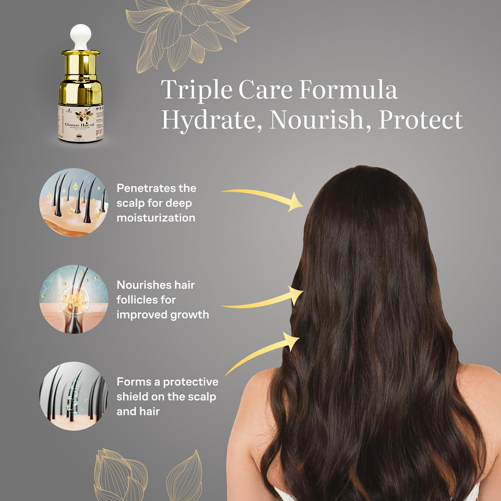 Eternal Life Ghanere Ayurvedic Hair Oil with Bhringraj and Coconut Oil for Scalp Nourishment Enriched with Herbal Ingredients for Smooth and Healthy Looking Daily Hair Care Oil for Men and Women 20ml