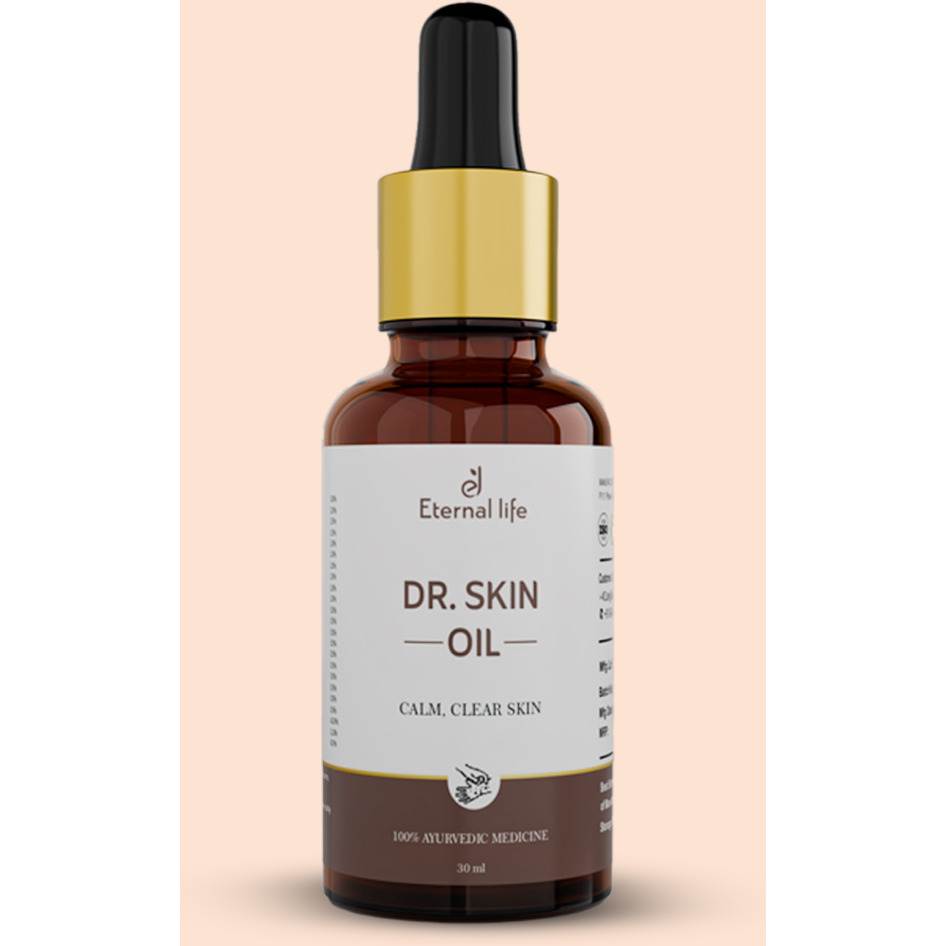 Eternal Life Dr. Skin Oil | Ayurvedic Herbal Oil for Itching Relief, Inflammation Reduction, Allergy Relief, Skin Purification & Moisturization | For Psoriasis, Acne, Eczema & More (Pack of 1, 30 ml)