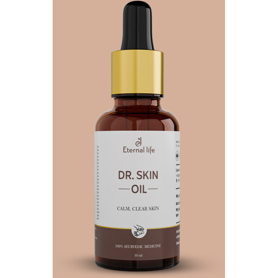 Eternal Life Dr. Skin Oil | Ayurvedic Herbal Oil for Itching Relief, Inflammation Reduction, Allergy Relief, Skin Purification & Moisturization | For Psoriasis, Acne, Eczema & More (Pack of 1, 30 ml)