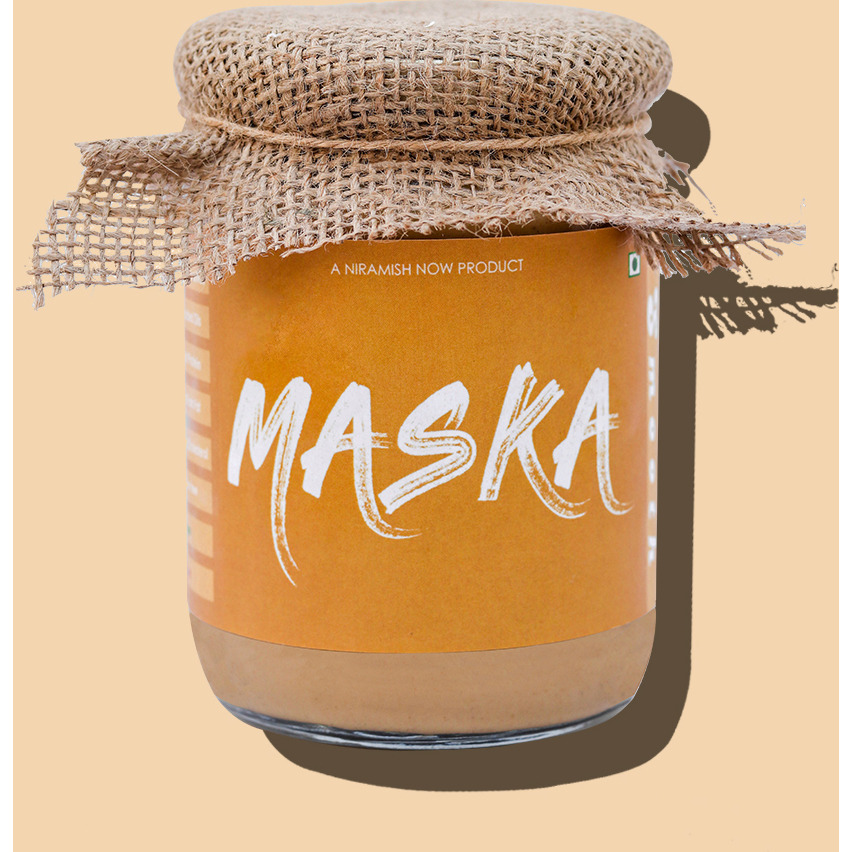 Maska Smooth Peanut Butter 300gms All - Natural / Gluten Free / Vegan/ Vegetarian/ Keto Friendly/ Eco-Friendly) (300 g)