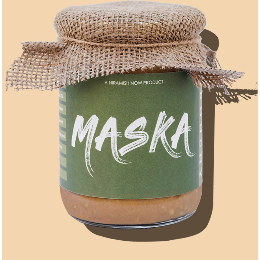 Maska Crunchy Peanut Butter All Natural / Gluten Free / Vegan/ Vegetarian/ Keto Friendly/ Eco-Friendly (1 kg)