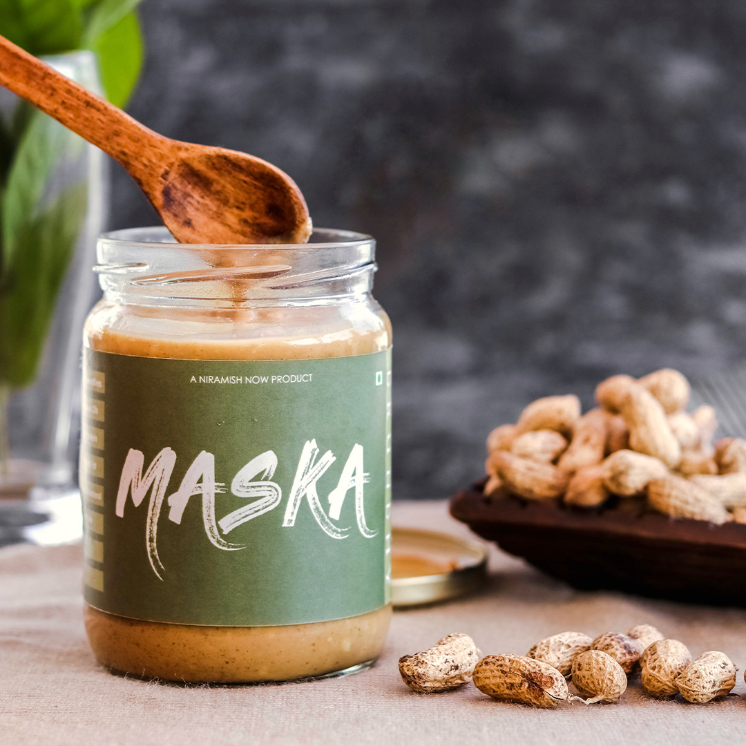 Maska Crunchy Peanut Butter All Natural / Gluten Free / Vegan/ Vegetarian/ Keto Friendly/ Eco-Friendly (1 kg)