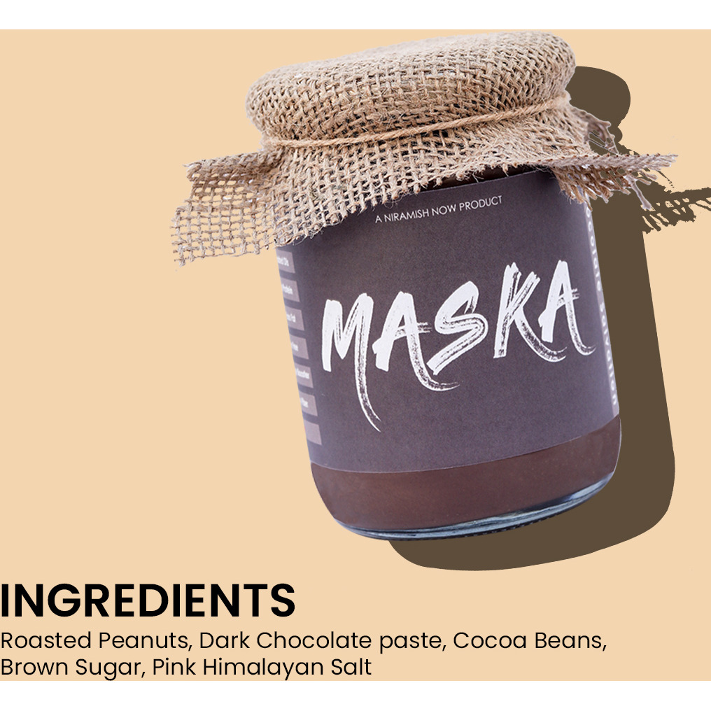 Maska Chocolate Salvation Peanut Butter ( No Hydrogenated Oil / Zero Cholesterol / Vegetarian/ Keto Friendly) (1000 g)