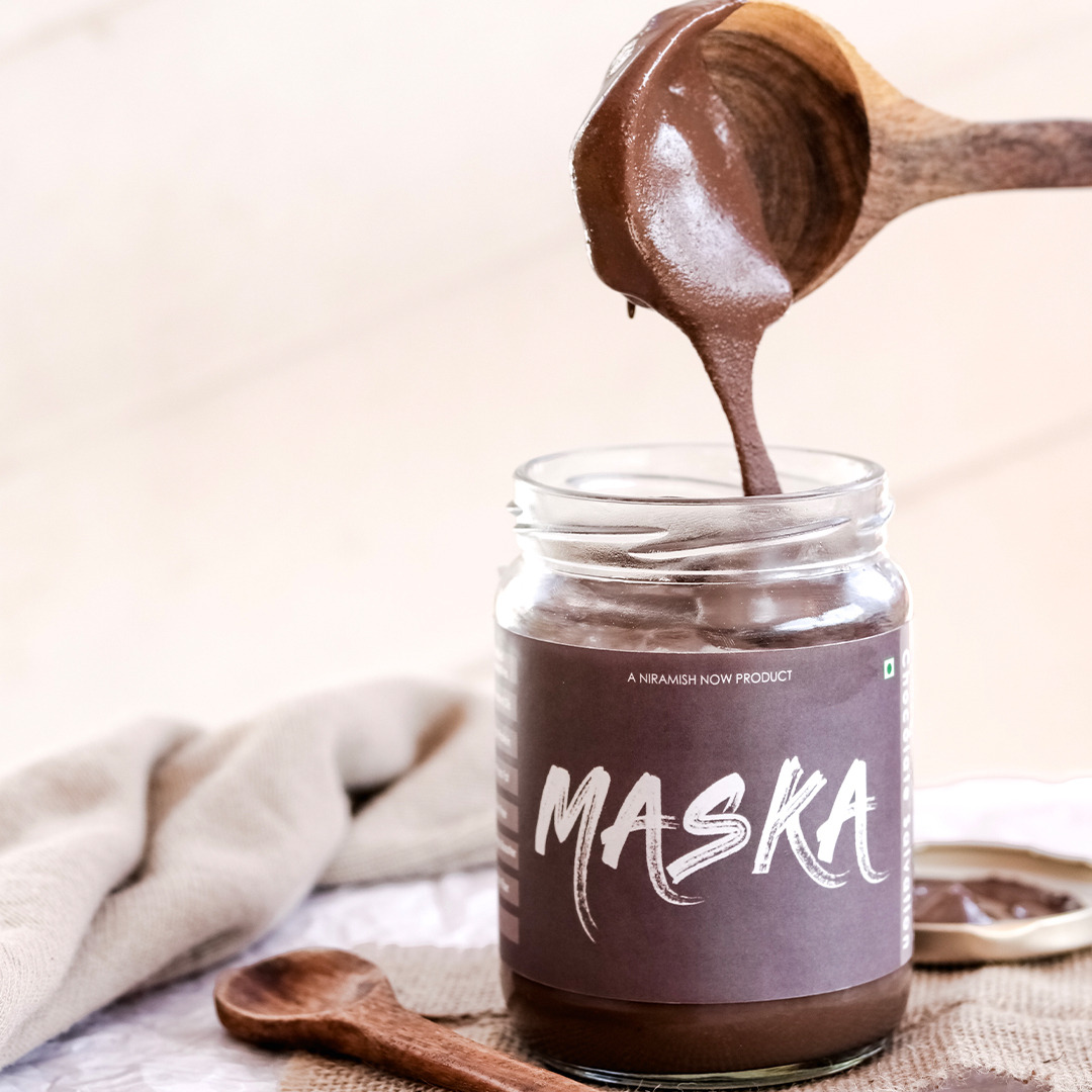 Maska Chocolate Salvation Peanut Butter ( No Hydrogenated Oil / Zero Cholesterol / Vegetarian/ Keto Friendly) (1000 g)