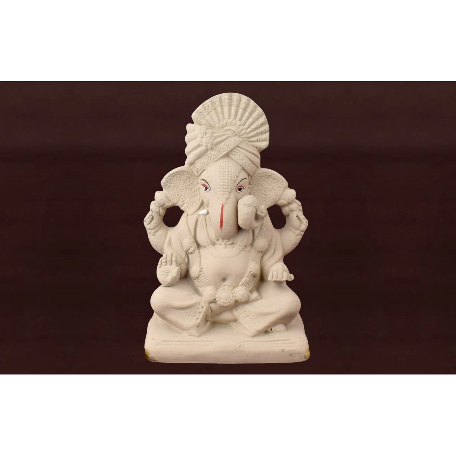 10.5 Inch Sarvadevatman Ganpati With Pagdi