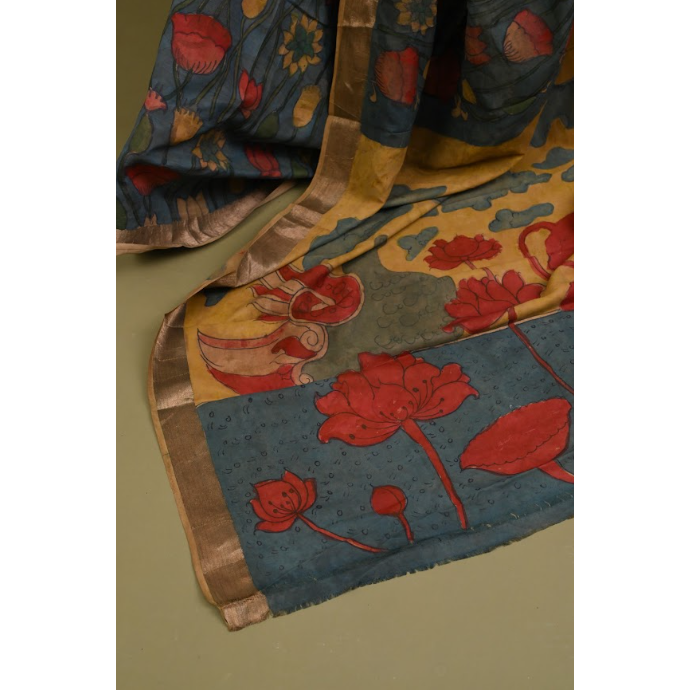 Kalamkari ki kala saree
