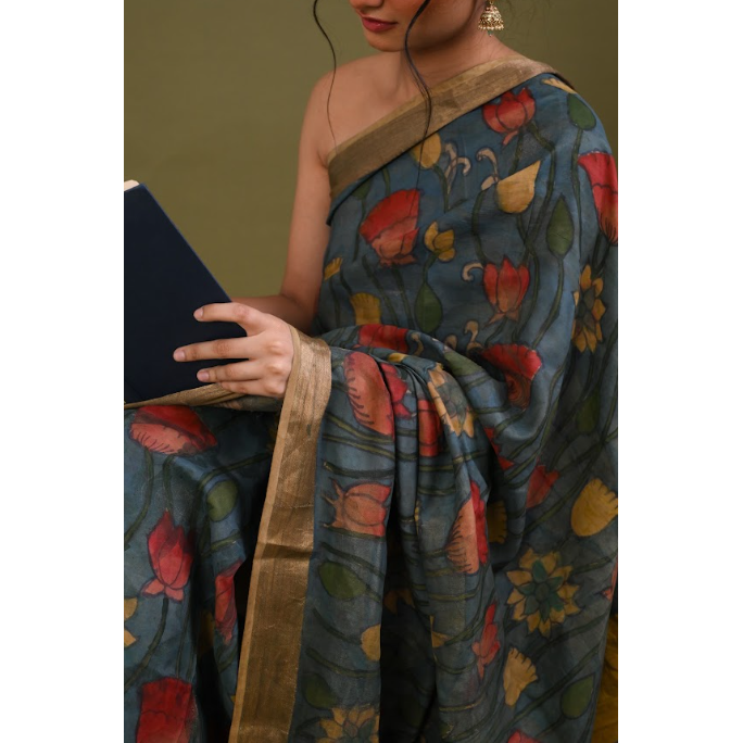 Kalamkari ki kala saree