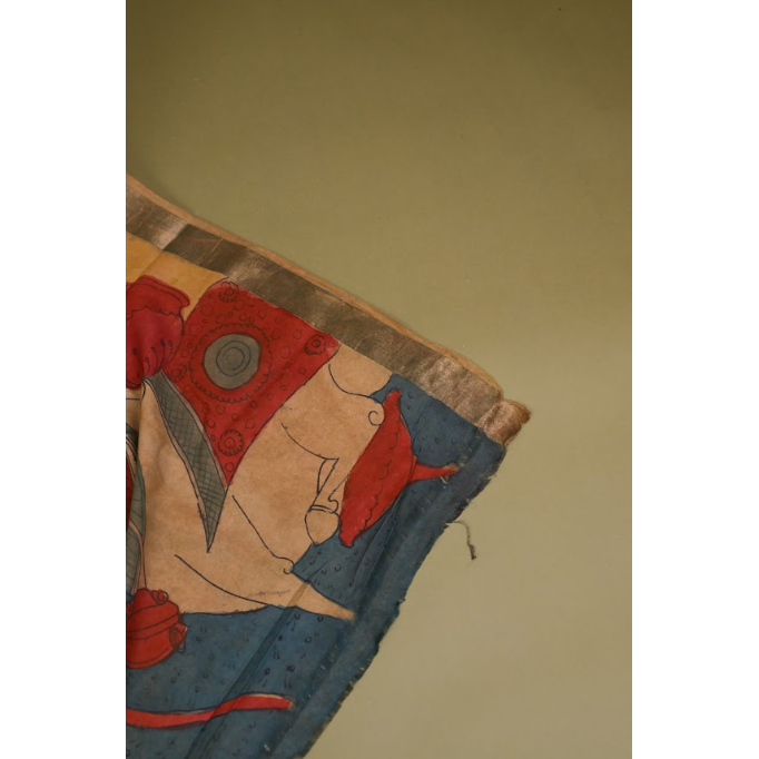 Kalamkari ki kala saree