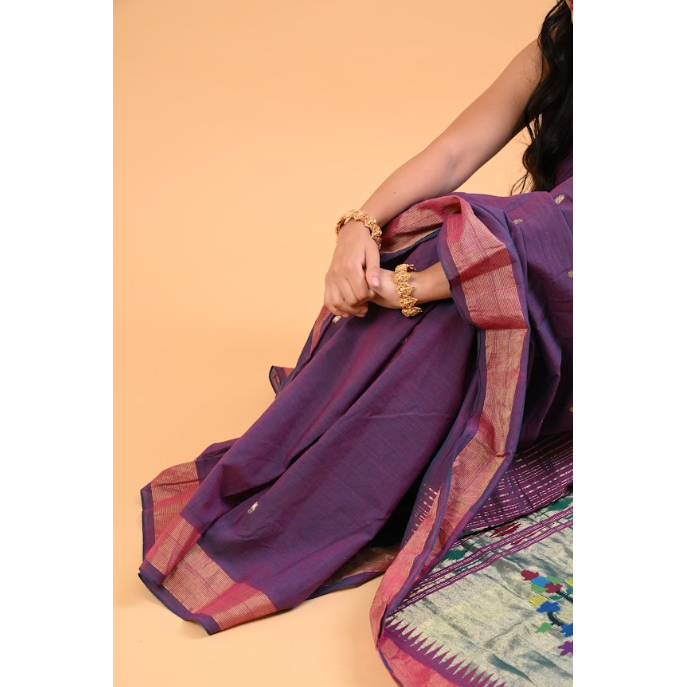 Pearls of paithani saree
