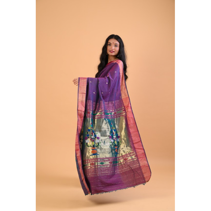 Pearls of paithani saree