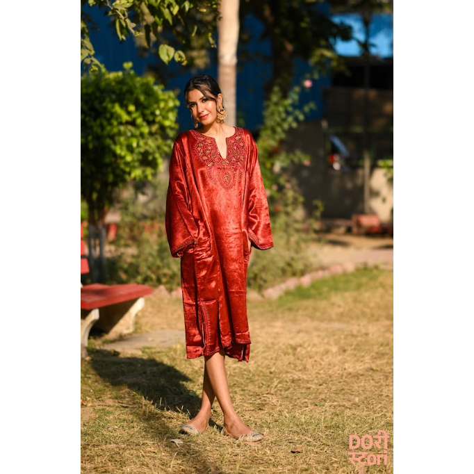 Red Rani Pheran Dress