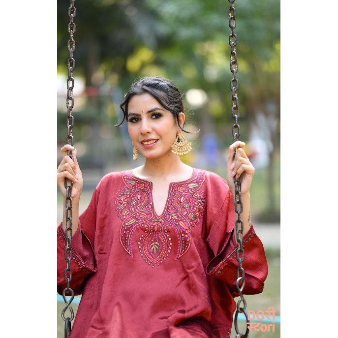Red Rani Pheran Dress