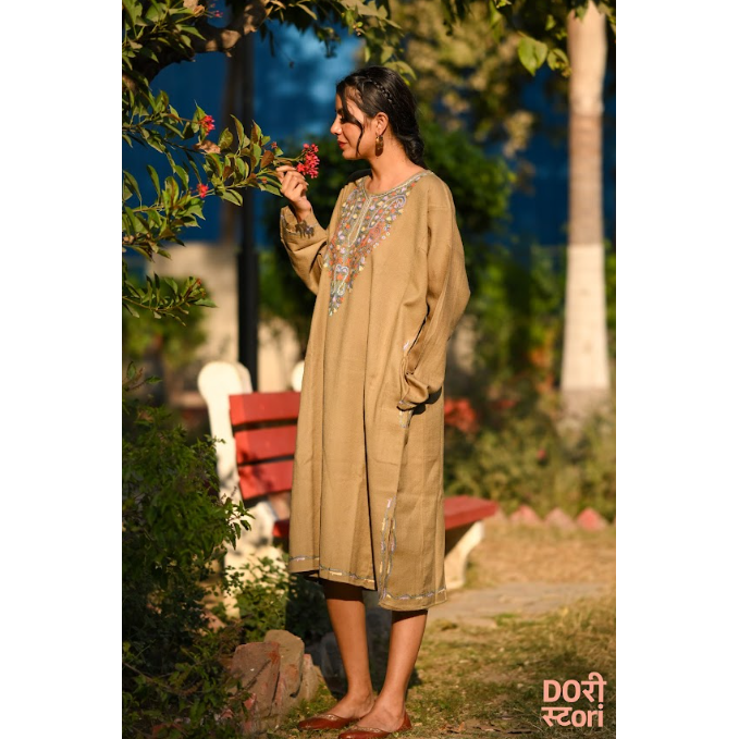 Green Goddess Pheran dress