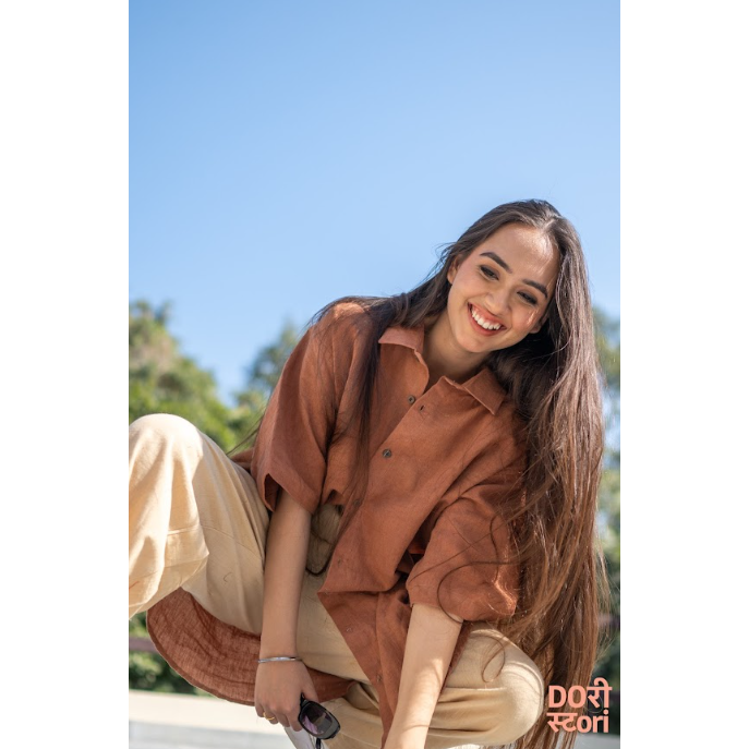 Call of Cotton (Size XL, Color Rust, Deep Brow)