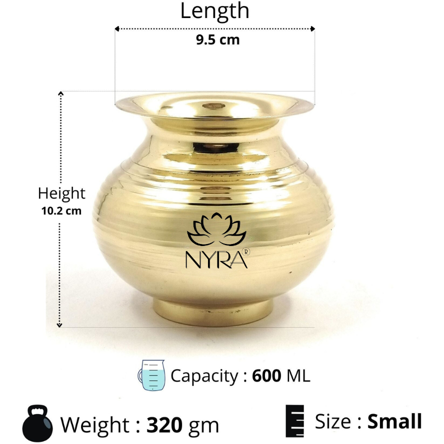 Pure Brass Kalash | Peetal Lota
