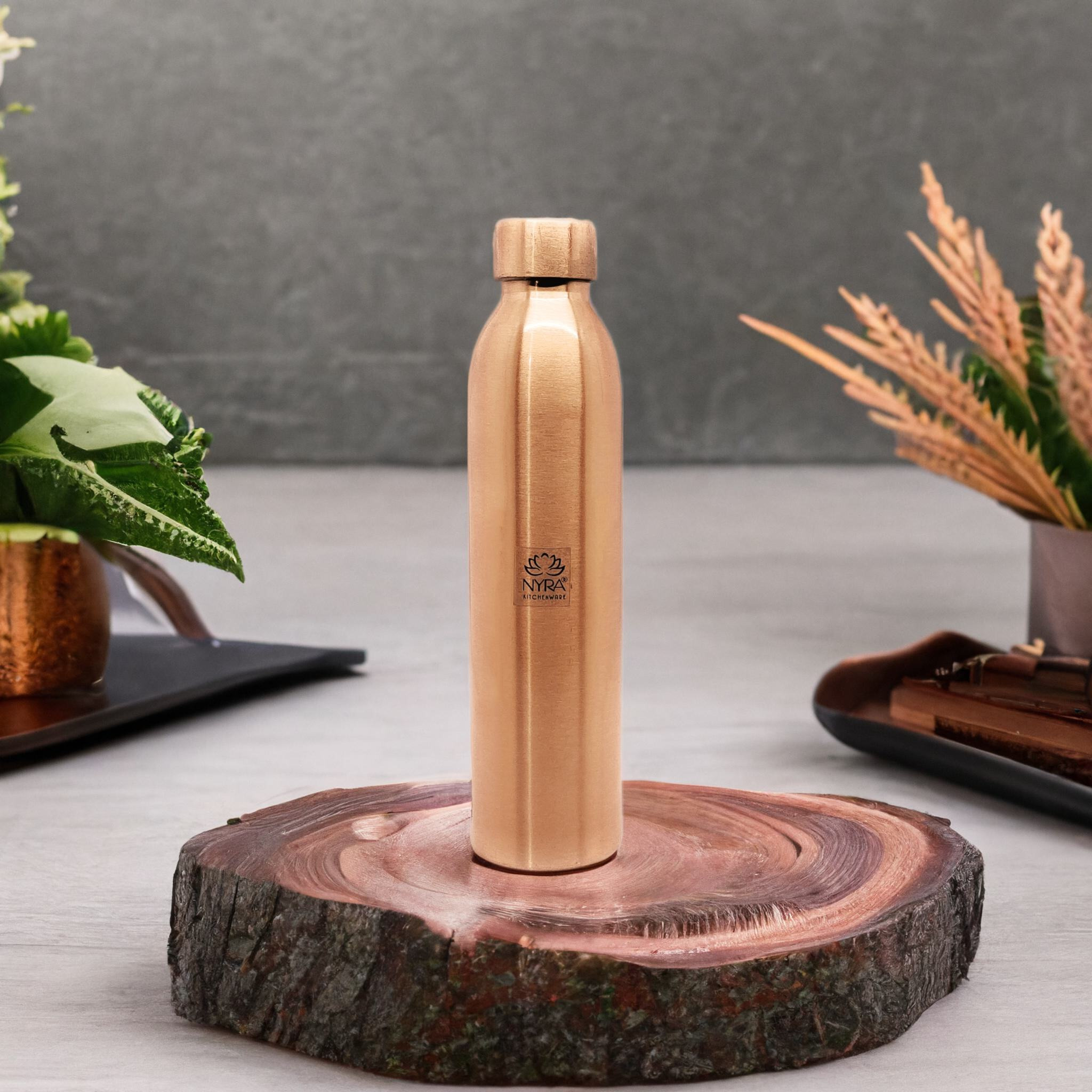 Pure Copper/Tamba Premium Bottle Ayurvedic Wellness