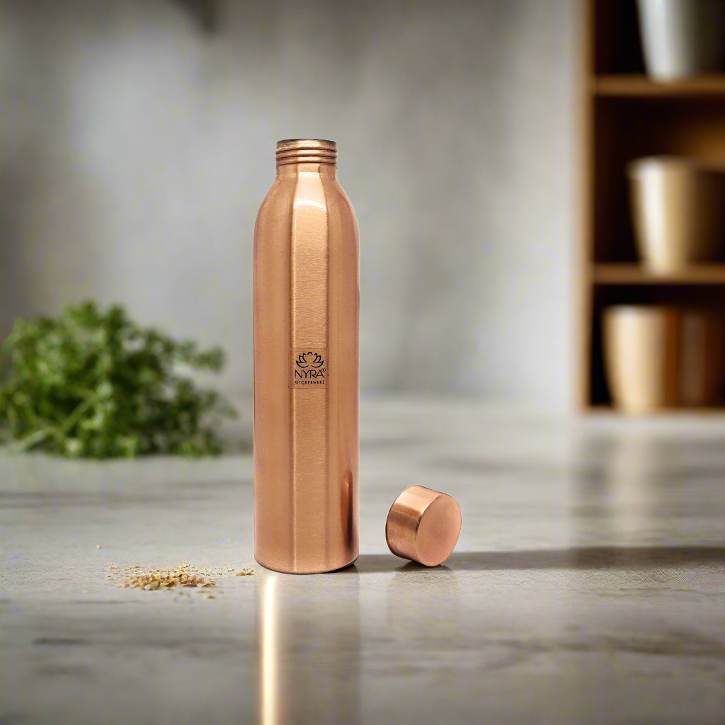 Pure Copper/Tamba Premium Bottle Ayurvedic Wellness