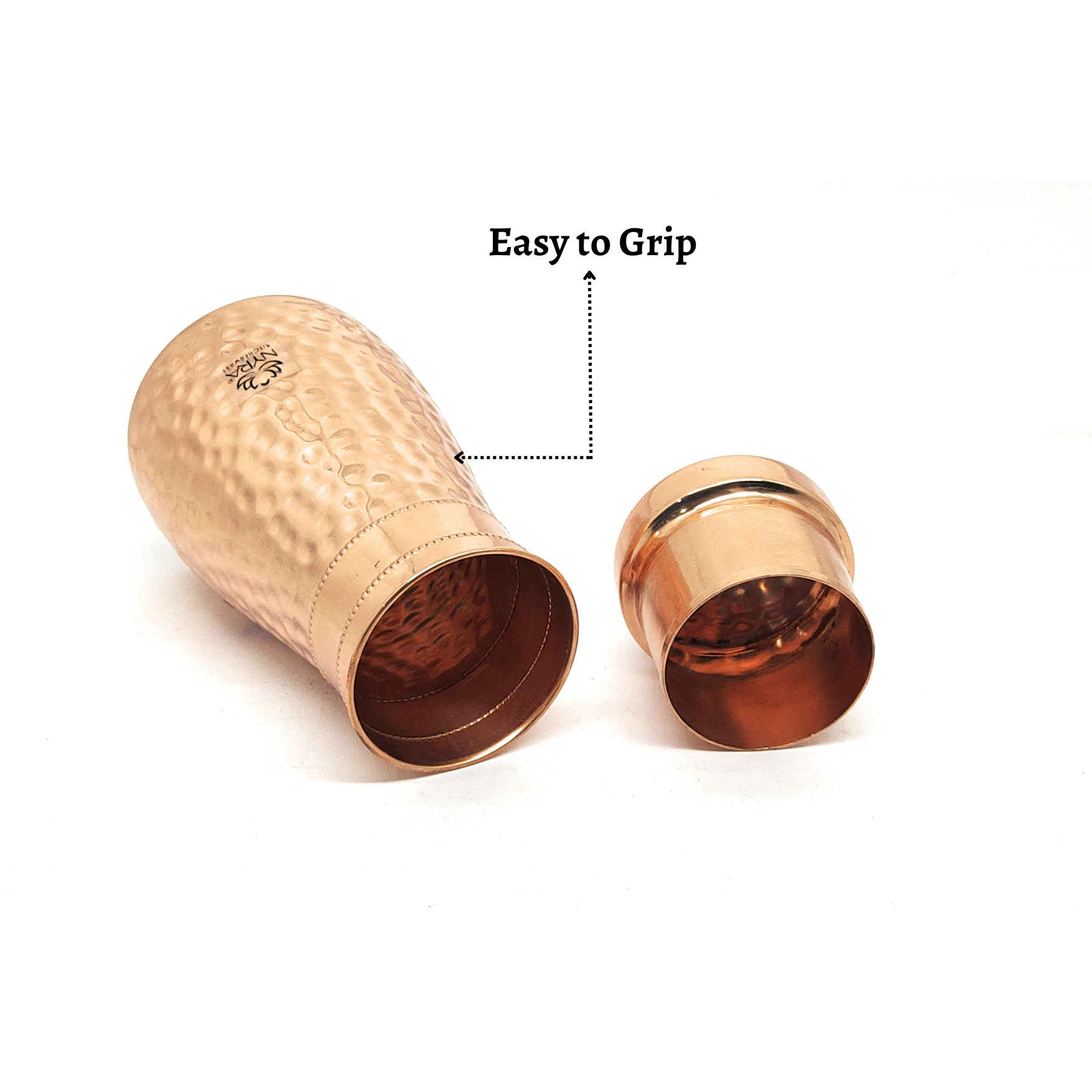 Pure Copper/Tamba Water Bottle | Hand-Hammered | Ayurvedic Health Benefits