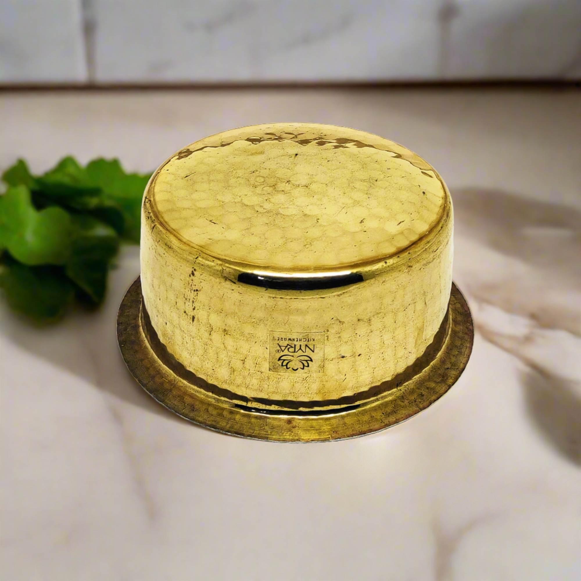 Traditional Brass Bhagona (Kalai Coated) | Heavy Peetal Cooking Pot with Tin-work