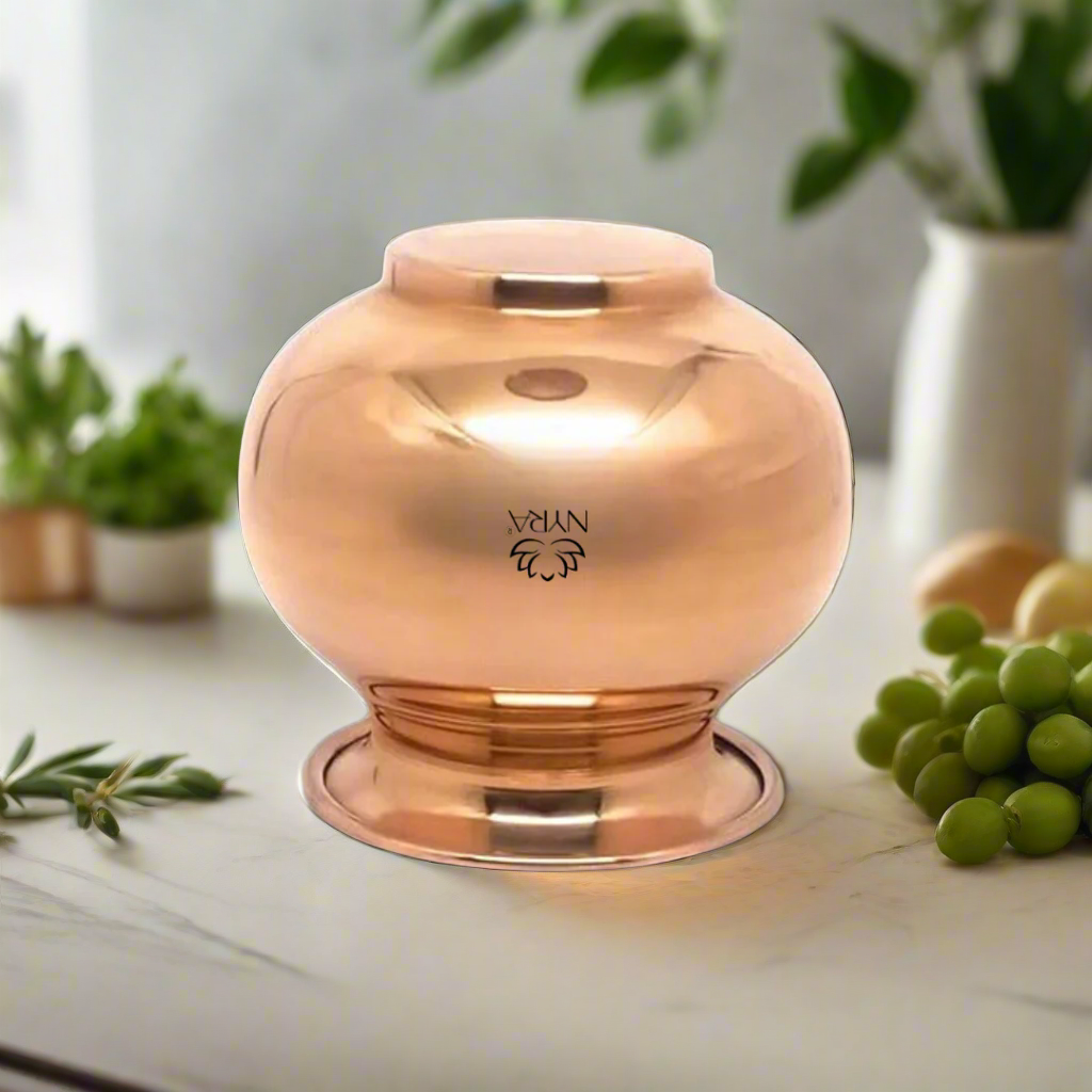 Premium Copper Lota | Health Benefits - Traditional Tamba Kalash/3no