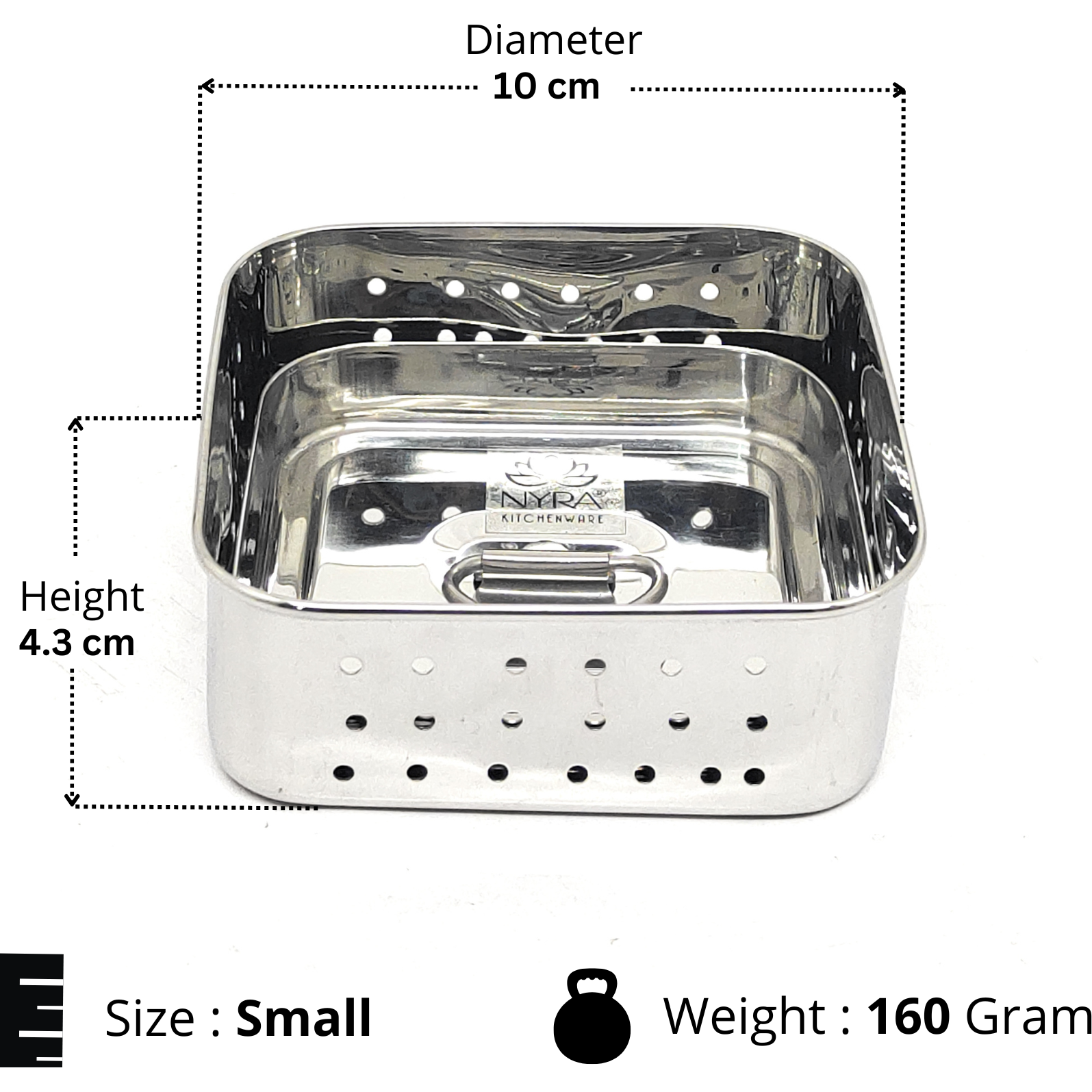 Premium Stainless Steel-square Paneer Maker | Mould & Strainer with Top Press Lid for Homemade Paneer/2no